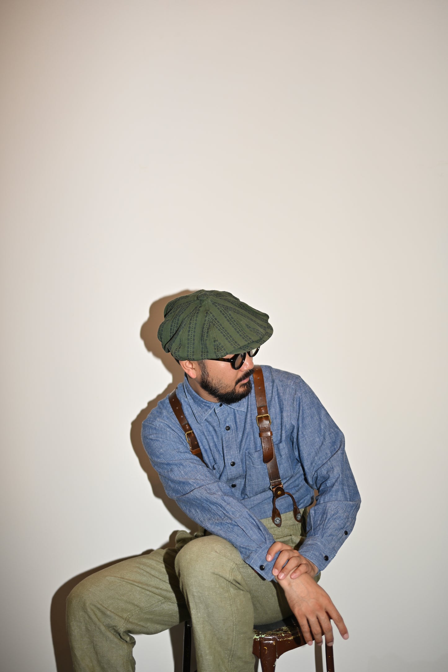 Worker linen casquette
