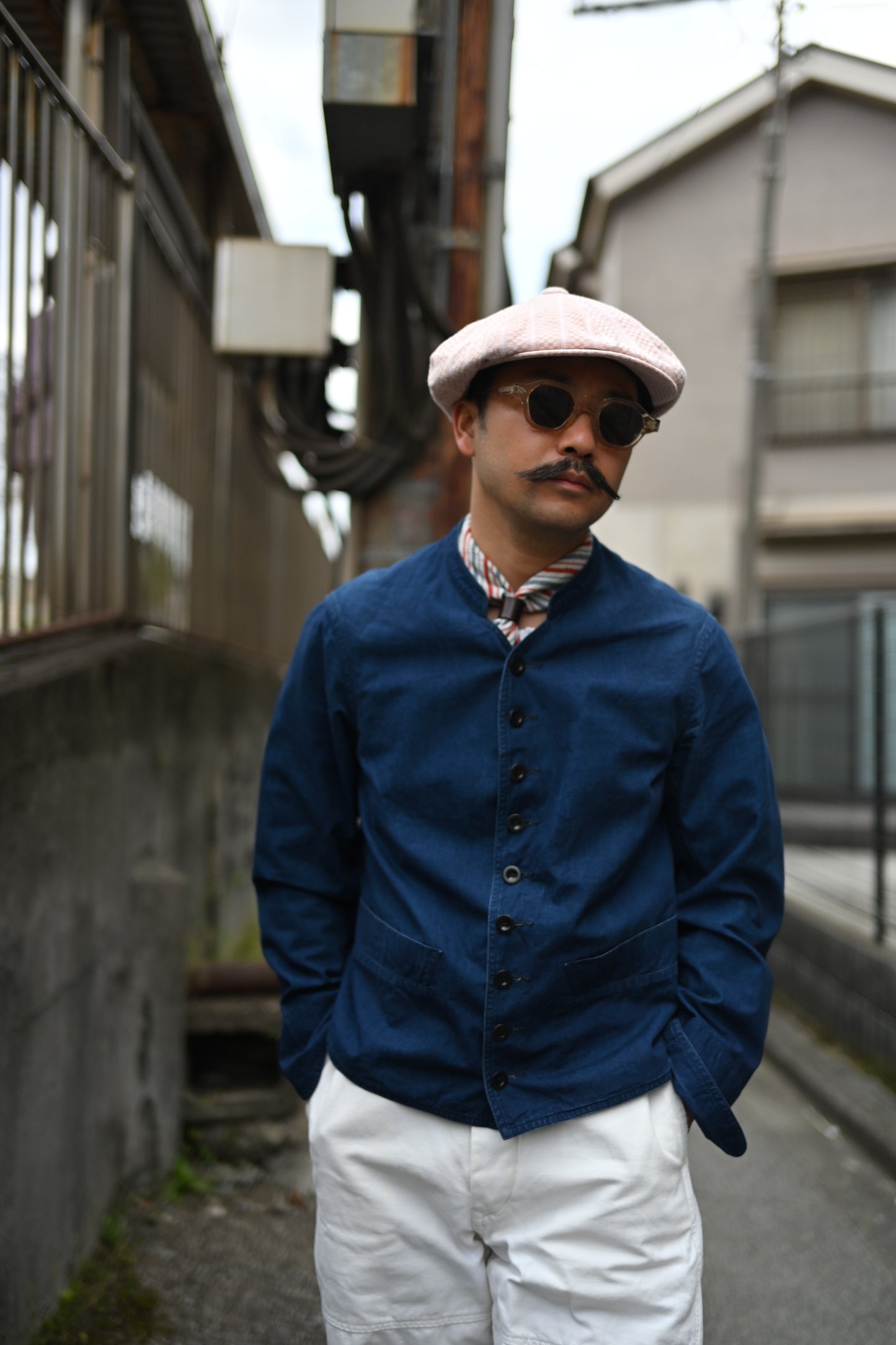 Worker linen casquette