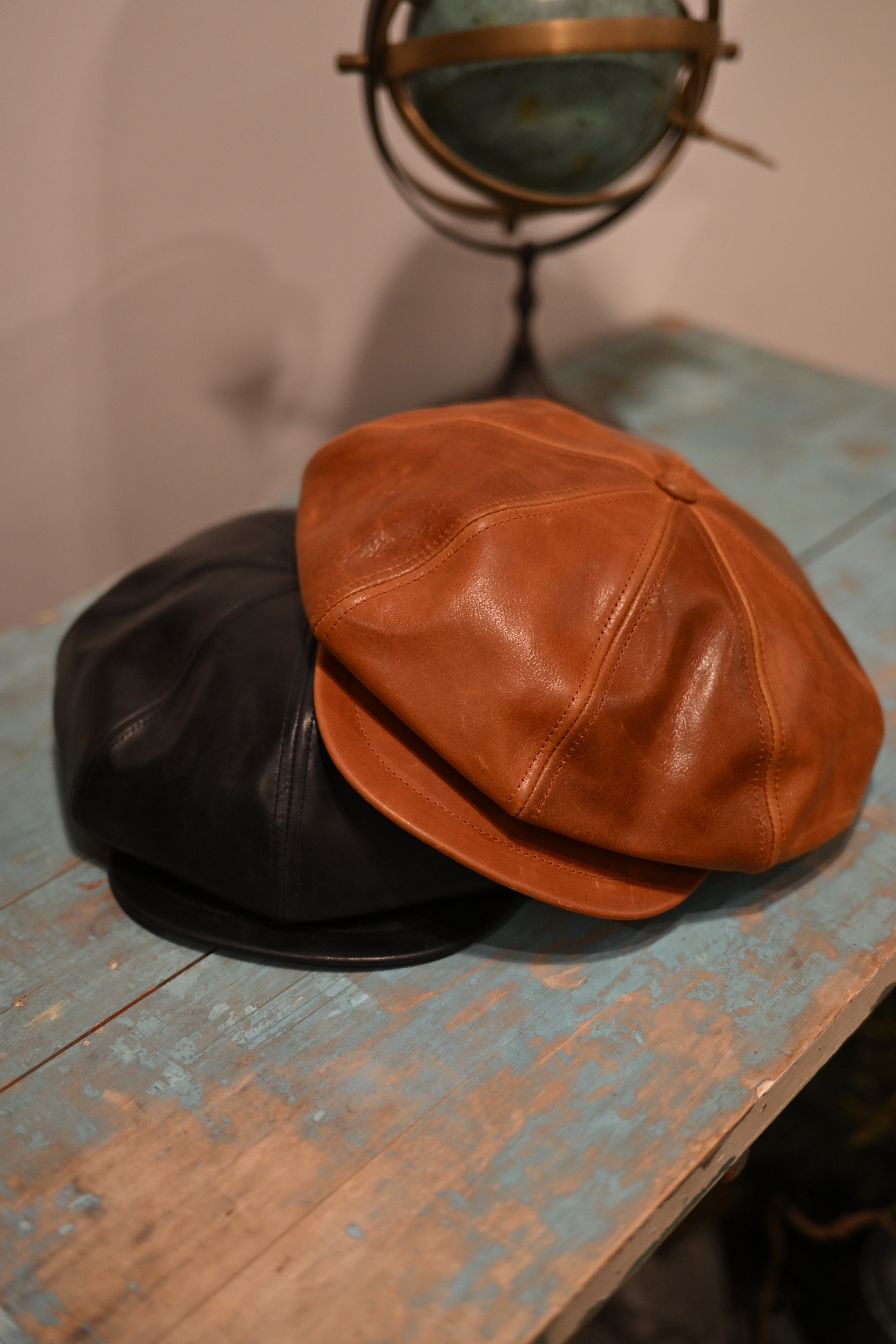Worker Leather Casquette – CROWTED HATTERS