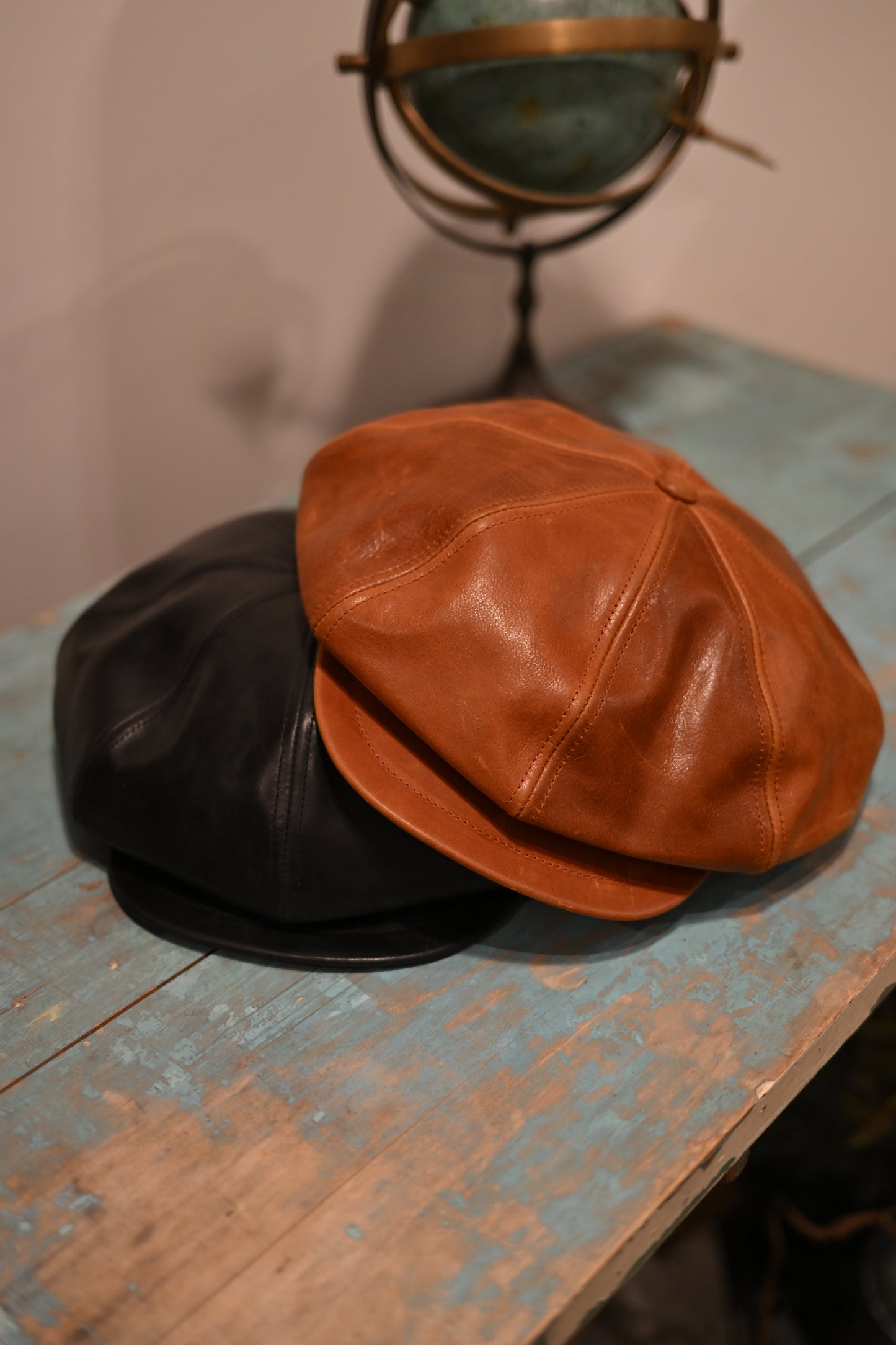 Worker Leather Casquette