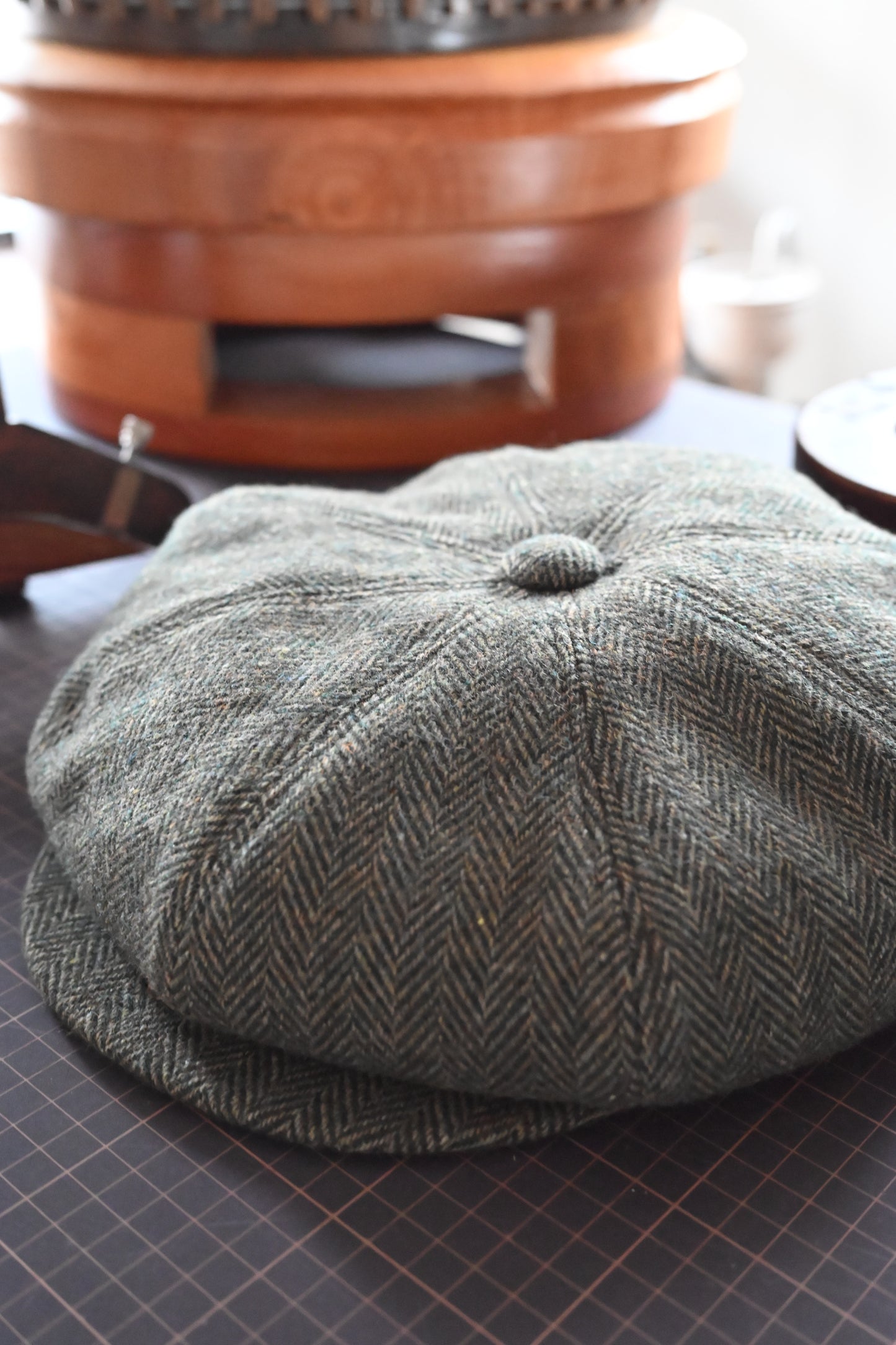 Worker tweed casquette