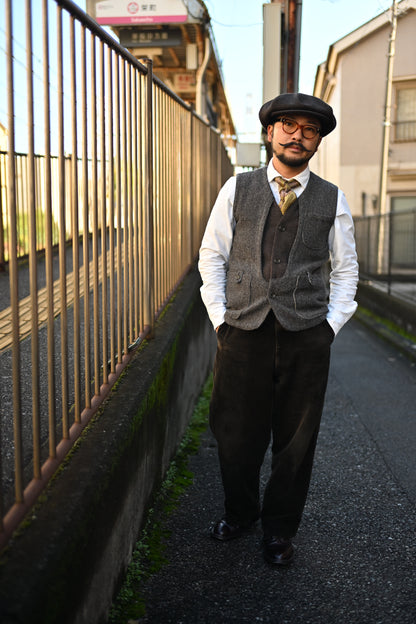 Worker tweed casquette