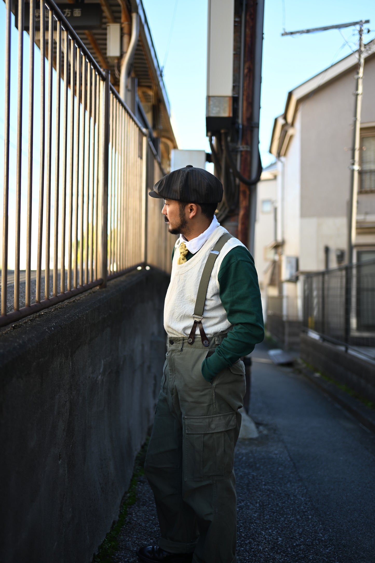 Worker wool casquette