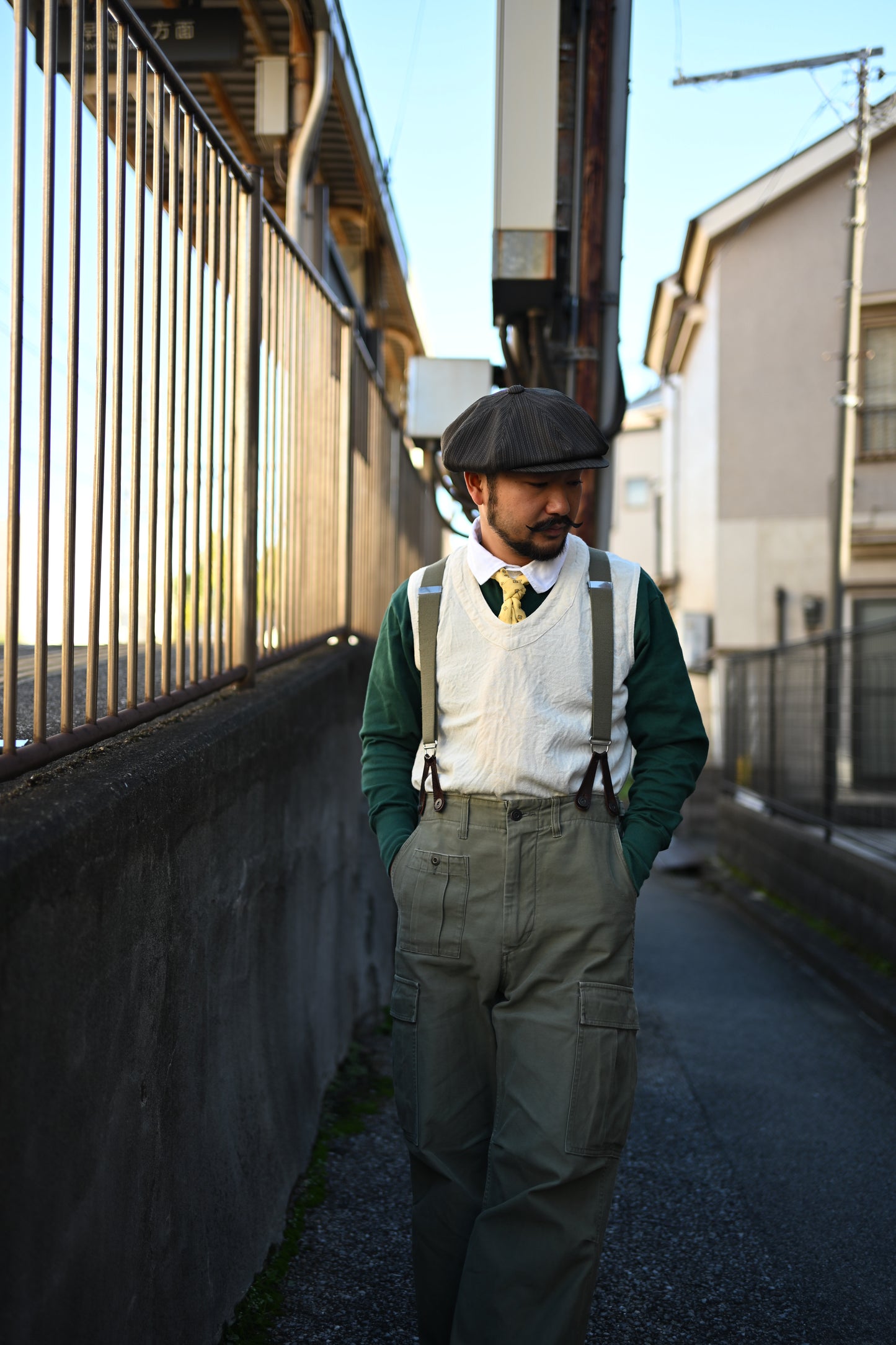 Worker wool casquette