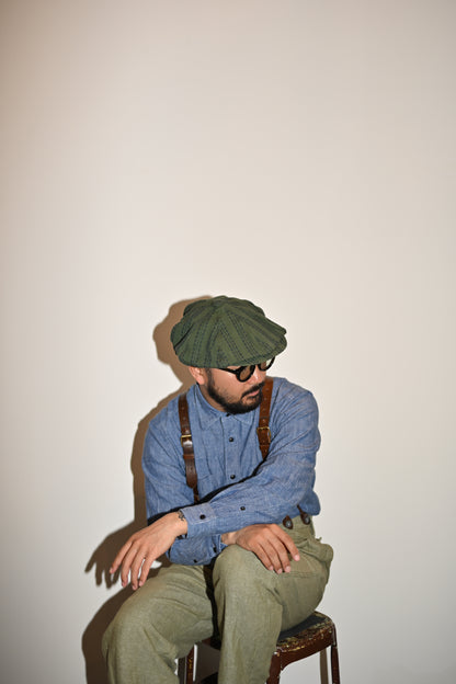Worker linen casquette