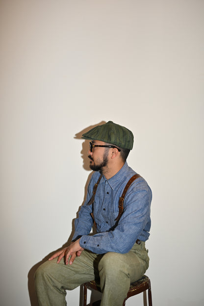 Worker linen casquette