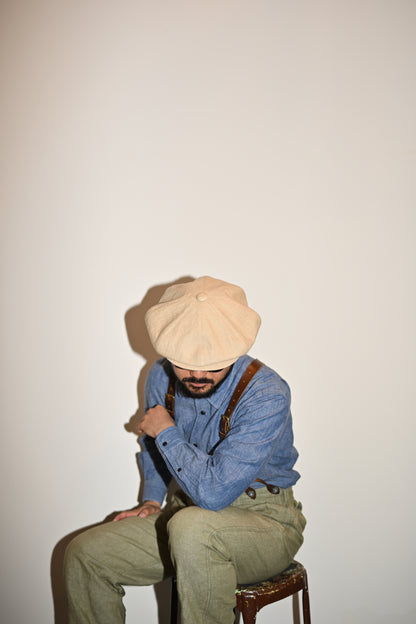 Worker linen casquette