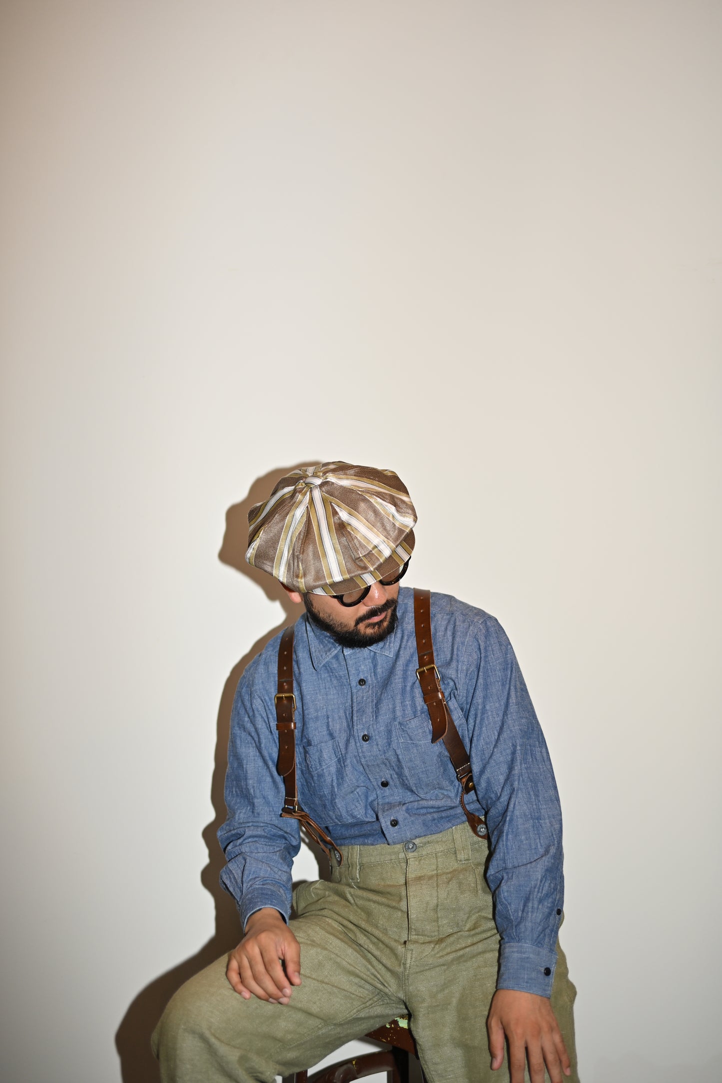 Worker linen casquette
