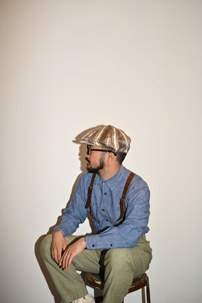 Worker linen casquette
