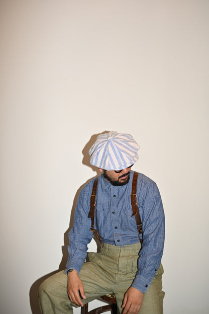 Worker linen casquette