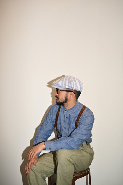 Worker linen casquette