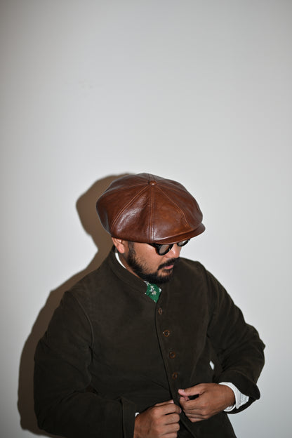 Worker Leather Casquette
