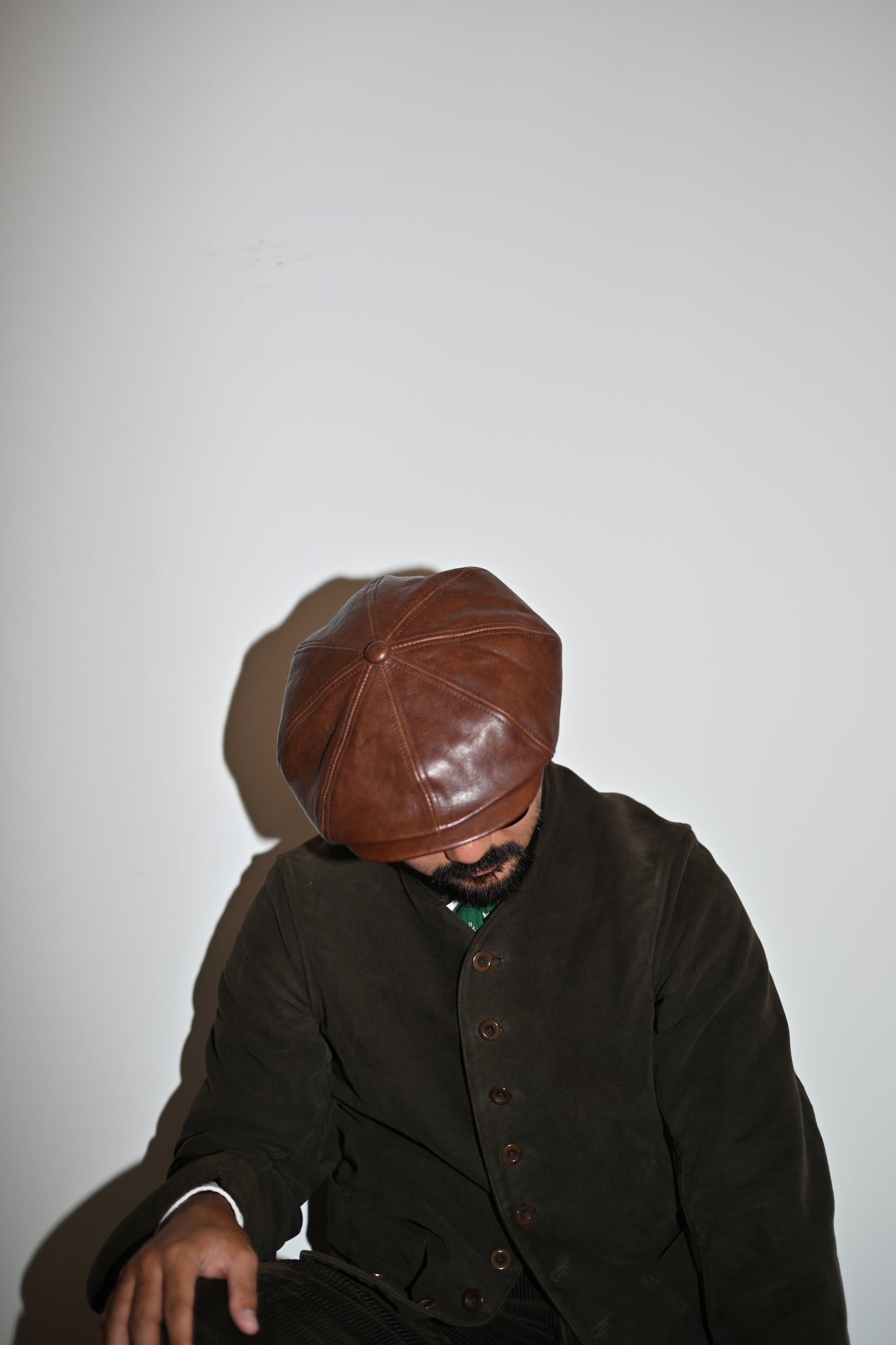Worker Leather Casquette