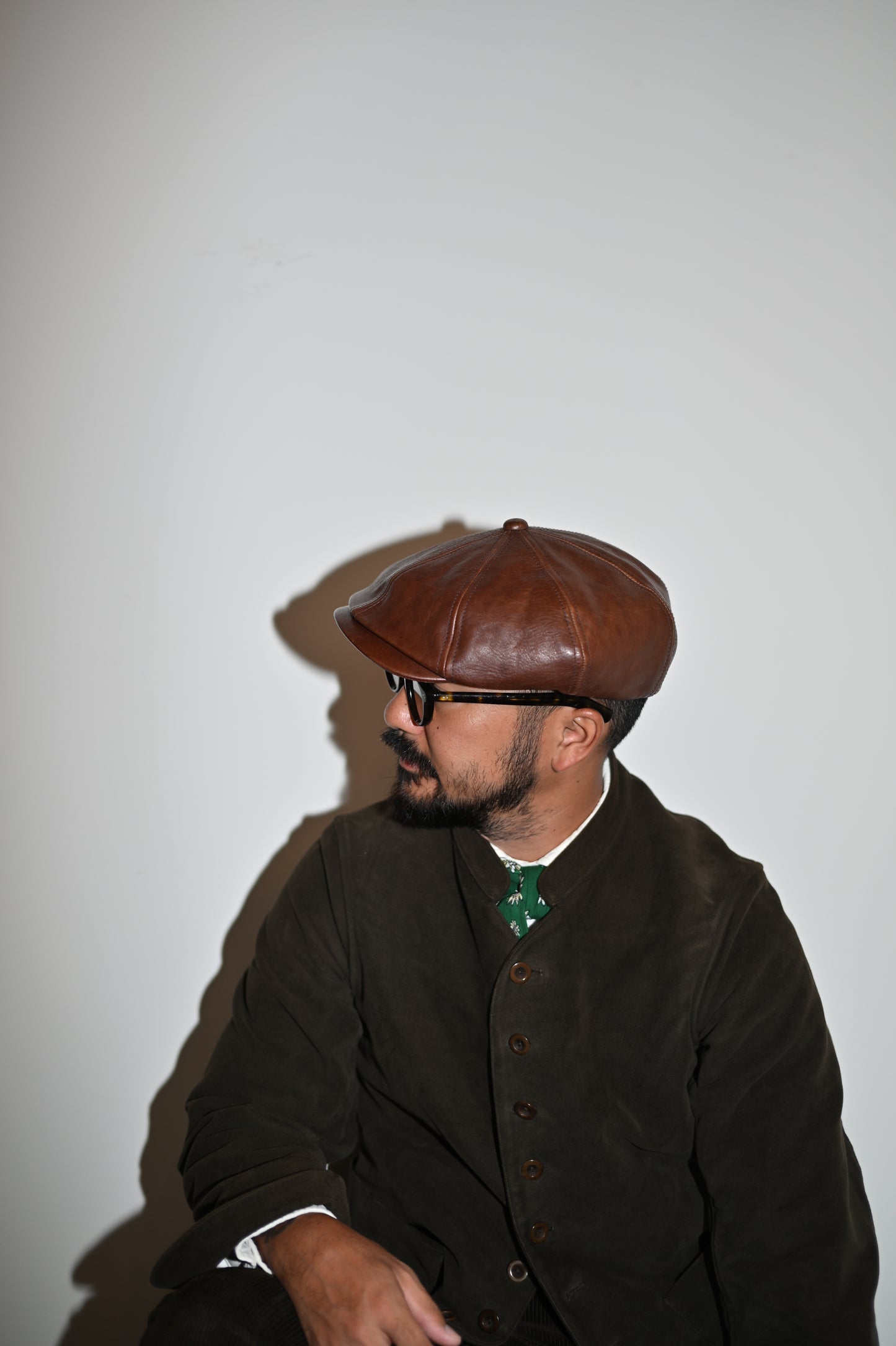 Worker Leather Casquette