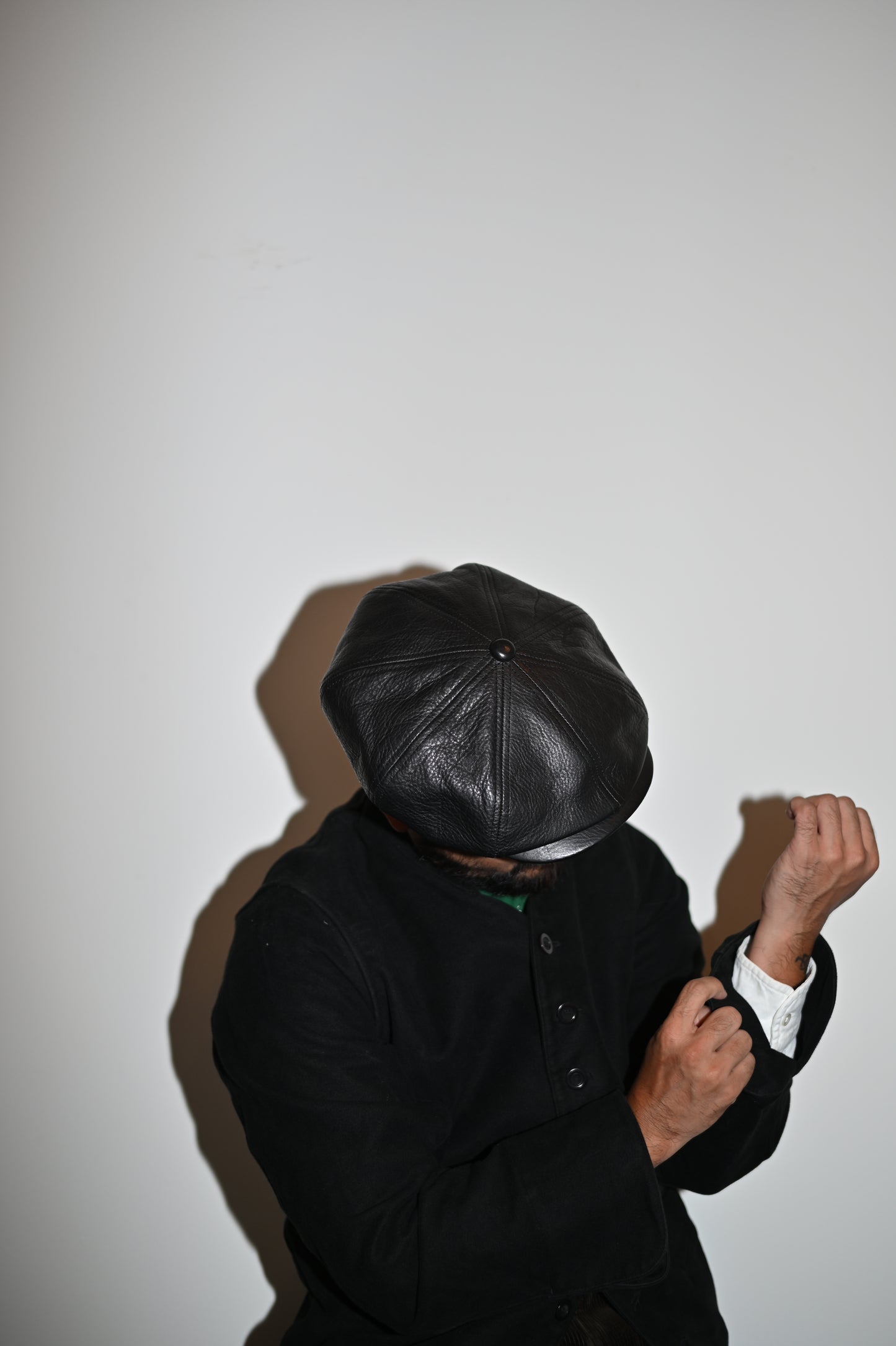 Worker Leather Casquette