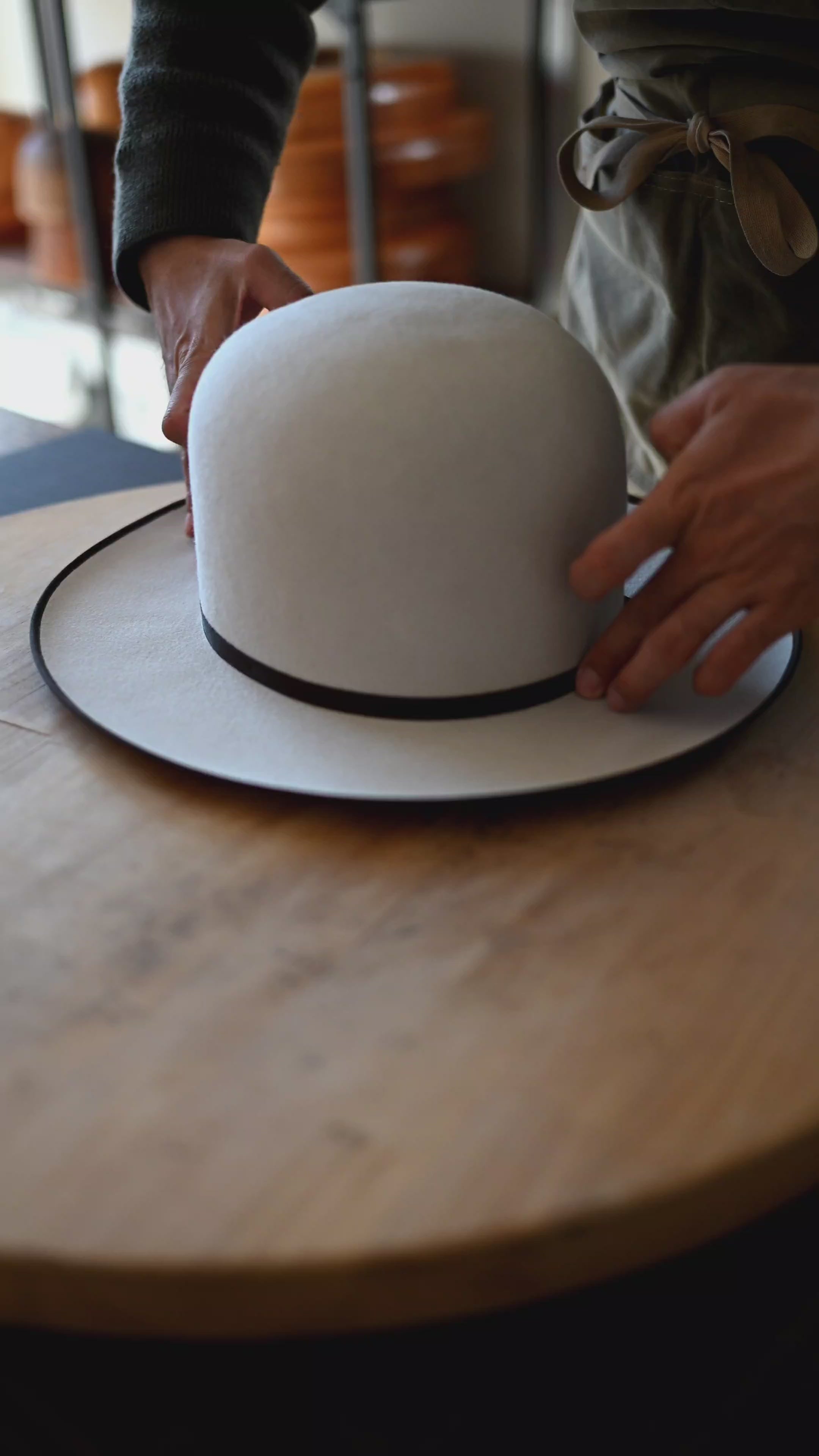 horn- Rabbit Fur Felt – CROWTED HATTERS